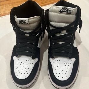AIR JORDAN 1 RETRO HIGH SIZE 8.5 WOMEN'S TWIST BLACK WHITE CD0461-007 Panda